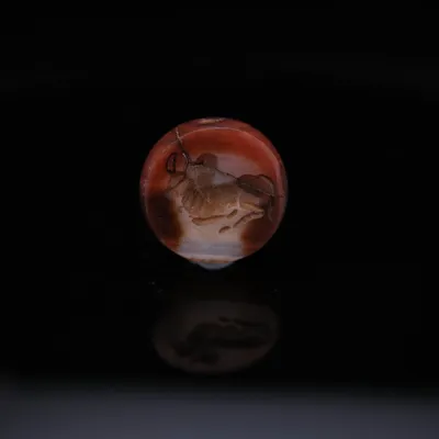 Roman Banded Agate Seal with Bull