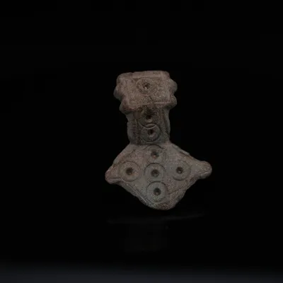 Roman Bronze Fibula Fragment